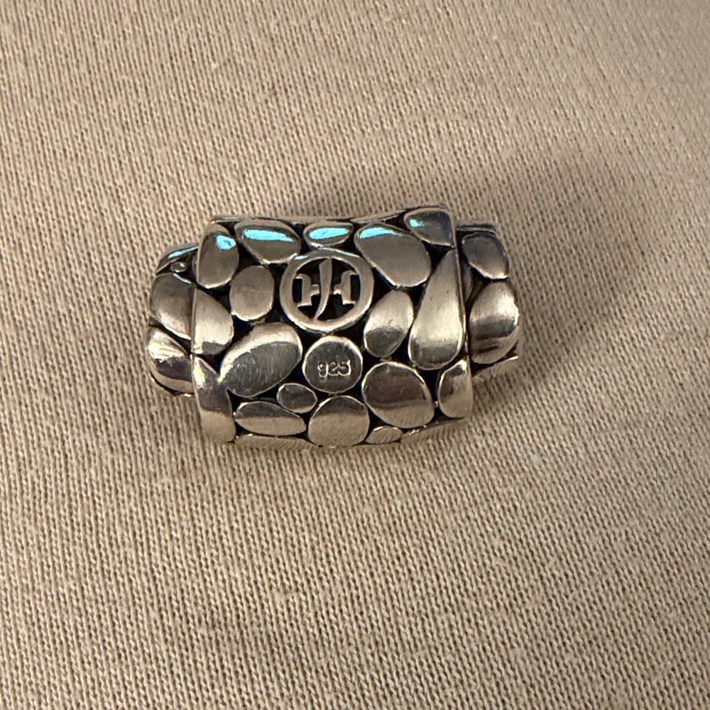 John Hardy Silver Pebble Necklace Pendant